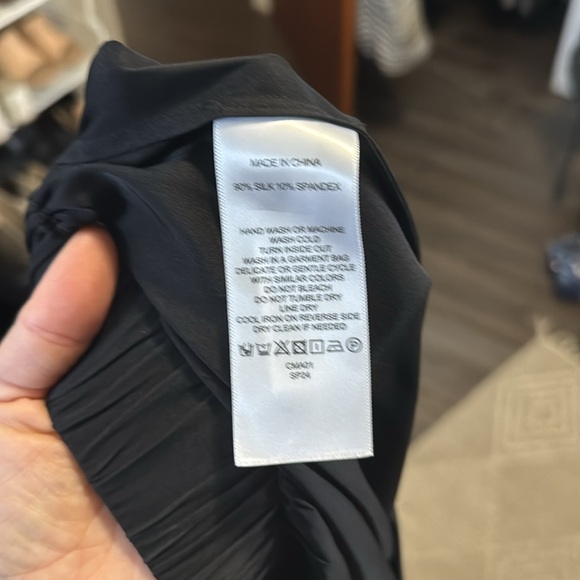 Quince Black Washable Stretch Silk Palazzo Pants - Picture 7 of 7